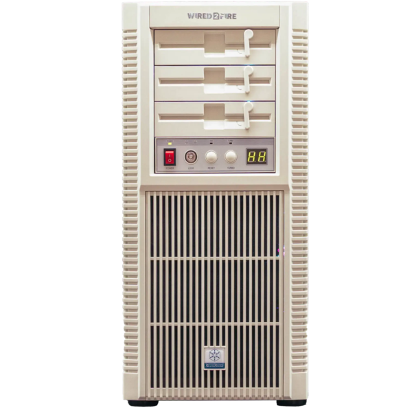 Wired2Fire Ryzen 7 X3D RTX 5080 Retro Inspired Gaming PC