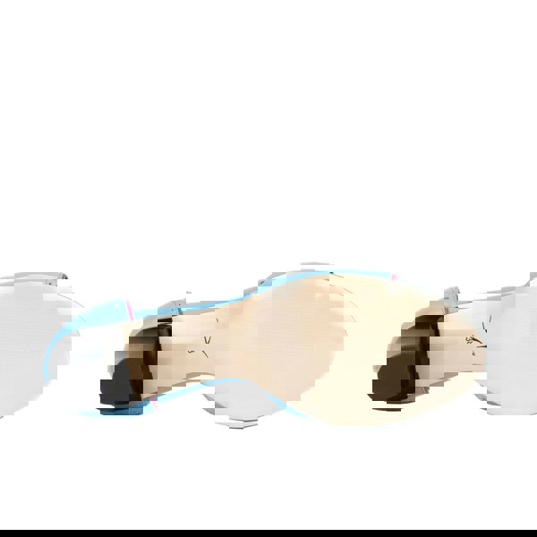 Embassy London Croupier - Light Blue Pink - Women's 2 inch heel ankle strap leather sandal in sky blue