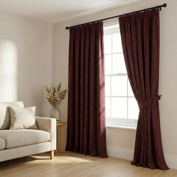 Toulouse made-to-measure curtains in Spectrum, styled in a living room