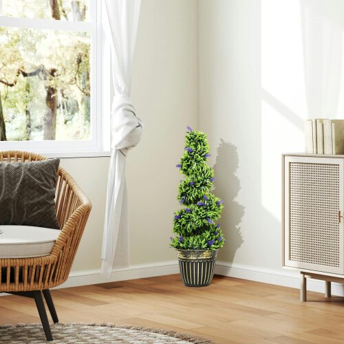 Wyld Haus Vadi Set Of 2 Artificial Lavender Style Trees 90cm