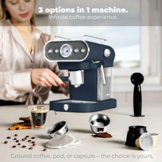 Berlinger Haus Espresso Coffee Maker, 3 in 1 BH9858