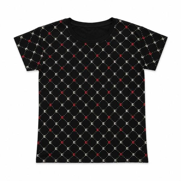 Tex-ass Kaufland Women's Black Logo Print 100% Cotton T-Shirt Size XL