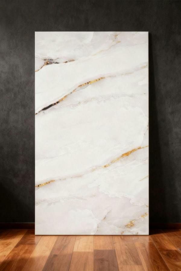 Groundlevel Self Adhesive Marble Effect Tiles - White