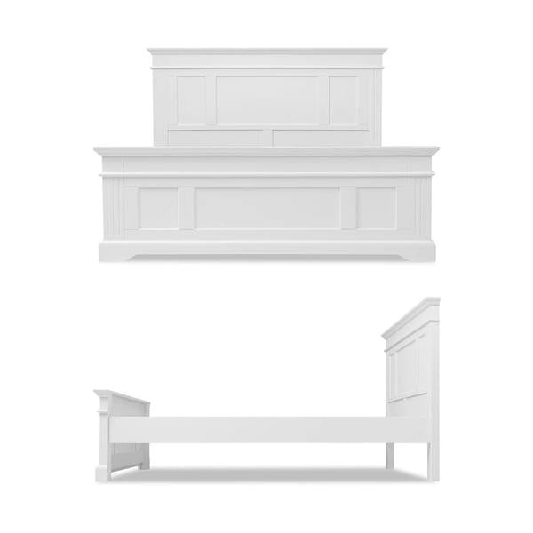 Statement Furniture Gainsborough White Wooden Bed Frame 4ft6, 5ft Hamptons Style