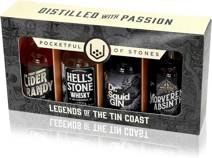 Pocketful Of Stones Legends of the Tin Coast Cornish Gift Pack 4 x 50ml