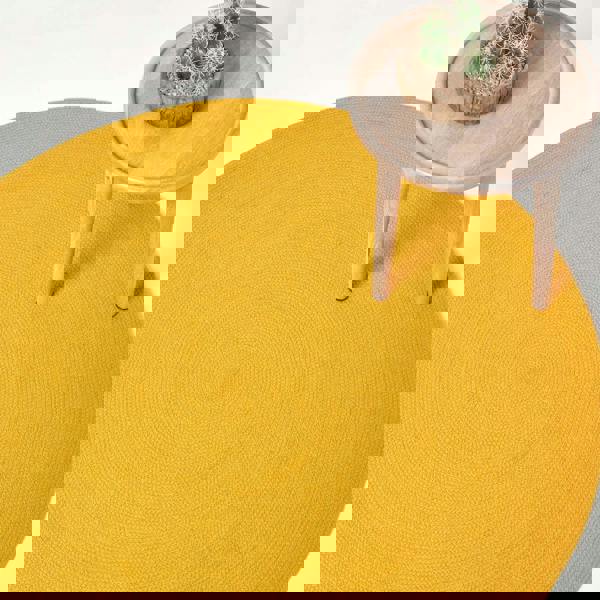 HOMESCAPES Handmade Woven Braided Rug