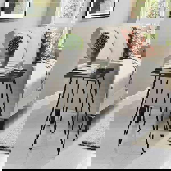 Dorel Home Owen Retro End Table in Espresso Colour