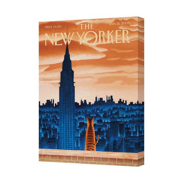 Benjamin Tate Design New Yorker Inspired City Skyline Canvas Art Print On Deep Frame