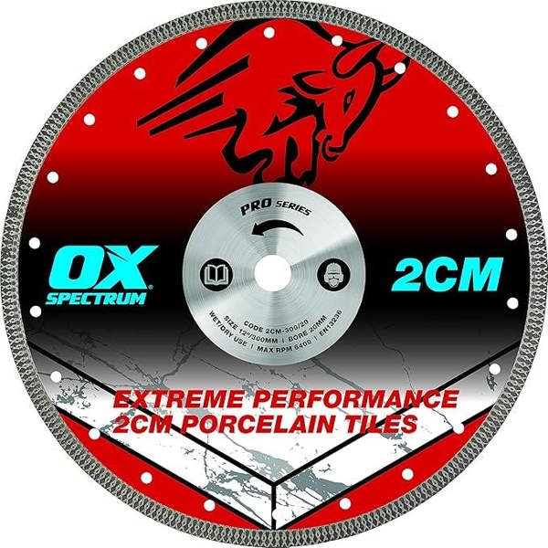 OX Pro 2CM Porcelain Cutting Blade  350-25.4-20mm