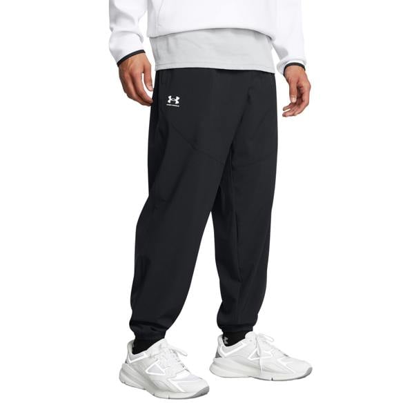 Under Armour Mens Vibe Woven Jogging Bottoms - Black/White - 