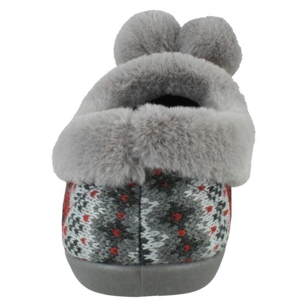 Rose Bank Ladies Rose Bank Memory Foam Aztec Print Pom Pom Slippers Lizzy