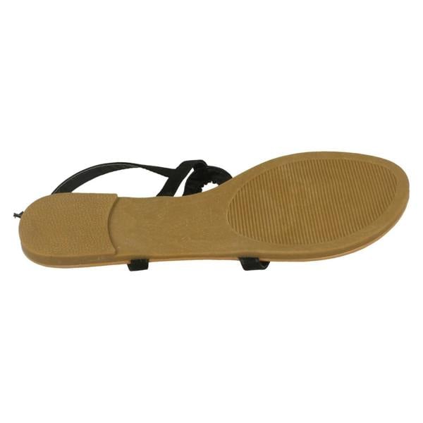 Spot On Ladies Spot On Open Toe Glitter Swirl Sandals