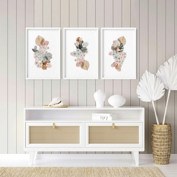 Botanicals artwork | set of 3 wall art prints