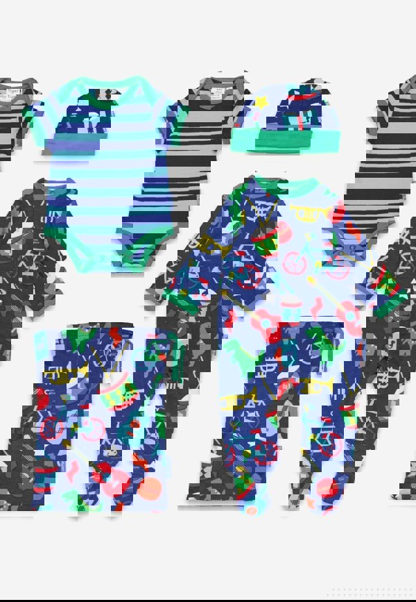 Organic Toys Print Baby Gift Set - Toby Tiger