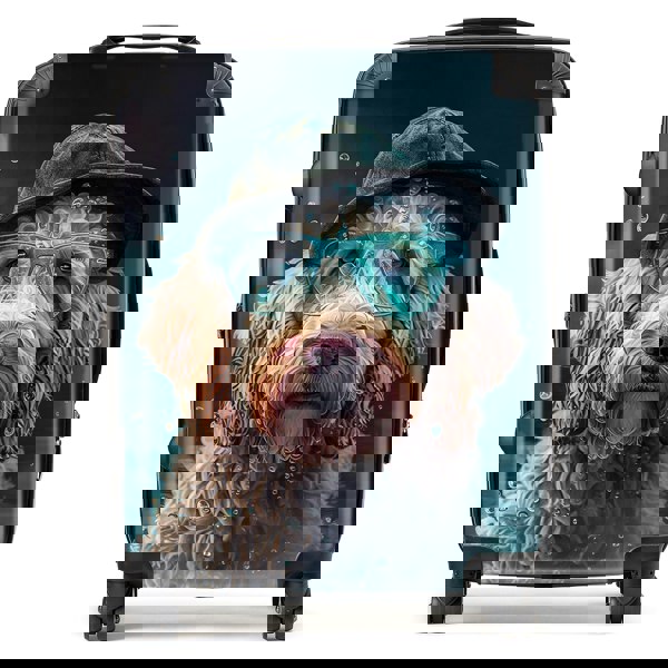 Warren Reed Labradoodle Dog Splashart Suitcase