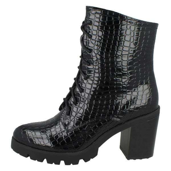 Spot On Ladies Spot On Lace Up Ankle Boot F51013