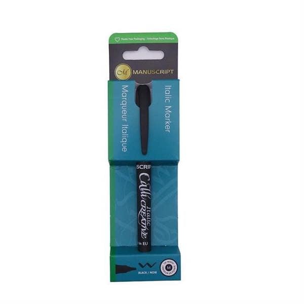 Callicreative Italic Markers - Black - Medium 2.5mm.