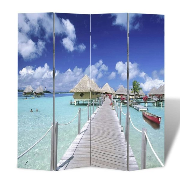 Berkfield Folding Room Divider 160x170 cm Beach