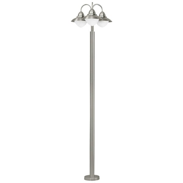 IP44 Outdoor Bollard Light Stainless Steel 3 x 60W E27 Bulb Driveway Lamp Post Loops