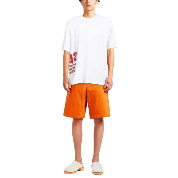 DSquared2 Mens Side Logo T-Shirt - White - 
