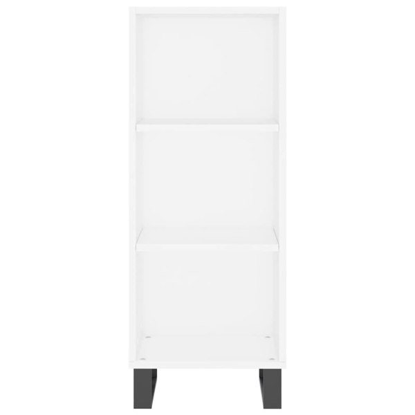 Berkfield Highboard White 34.5x34x180 cm Engineered Wood
