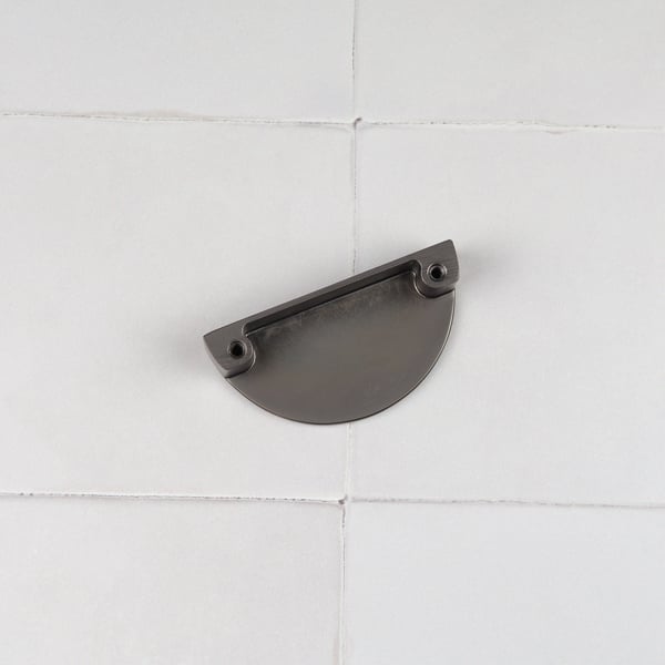 Handle & Home Anthracite Grey Ribbed Detailing Handles and Coordinating Knobs