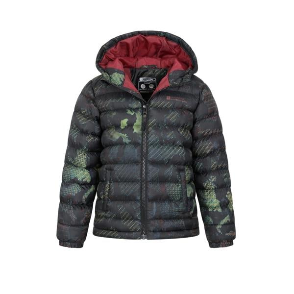 Mountain Warehouse Childrens/Kids Seasons Patterned Padded Jacket - Jet Black - 