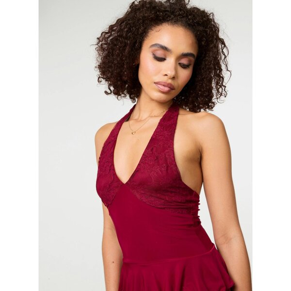 Pink Vanilla Lace Ruffle Playsuit