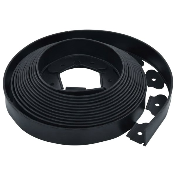 Berkfield Flexible Lawn Edging with 30 Pegs 10 m 5 cm
