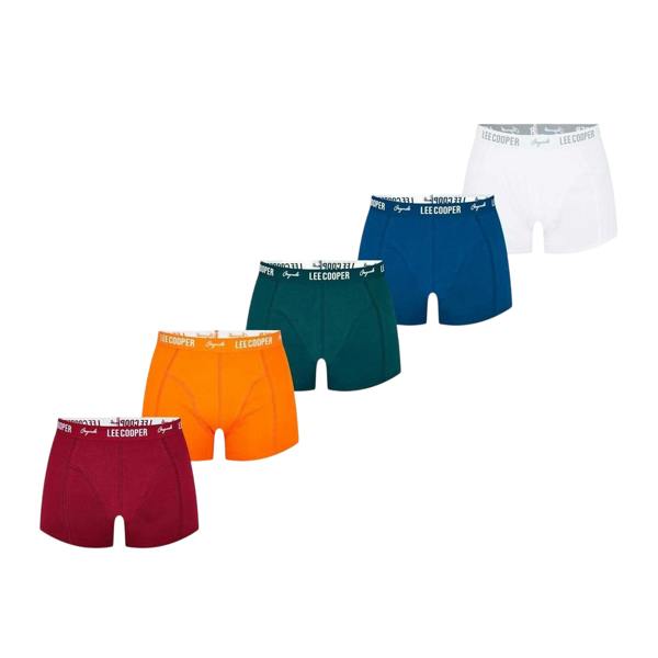 Lee Cooper Mens Cooper Essential Boxer Shorts (Pack of 5) - Brights - 