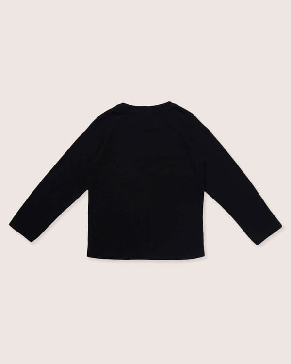 Eco-friendly organic cotton jersey long-sleeve top
