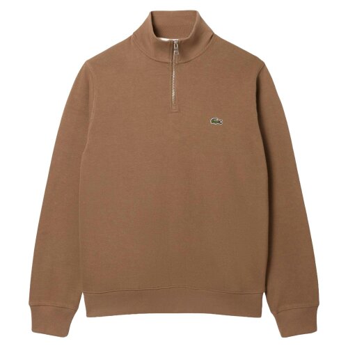 Lacoste SH1927 Quarter Zip Sweatshirt - Cookie