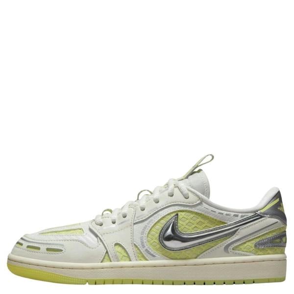 Air Jordan 1 Low Method of Make V3 Sail Luminous Green Womens Trainers UK 4