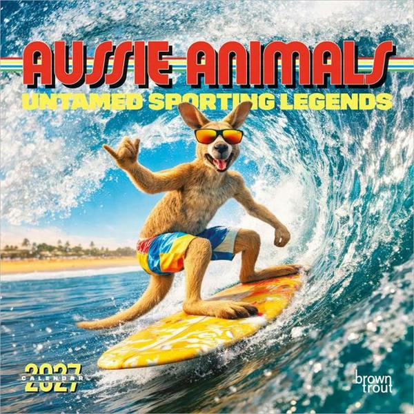 Aussie Animals Calendar 2027, Wall Calendars, Month To View, Animals, Gift