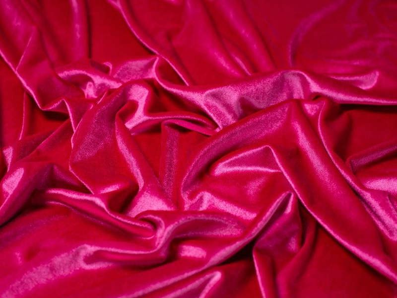 Minerva Core Range Minerva Panne Velvet Stretch Knit Fabric - Plain Design Dressmaking Fabric, 150 cm / 60" Wide - per metre