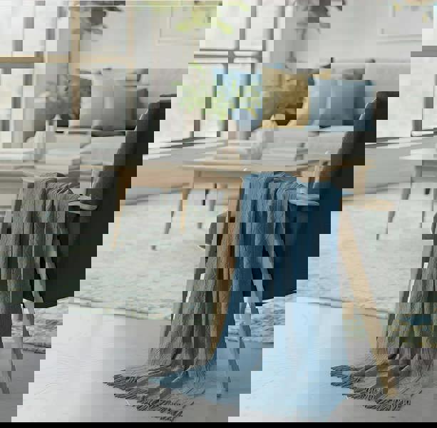 Anyhouz Anycozy Blue Faux Cashmere Throw Blanket Sofa Cover 150x230cm