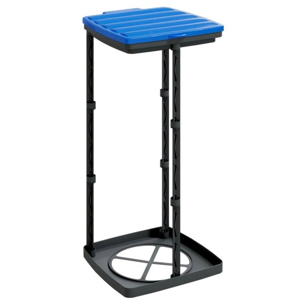 Berkfield Rubbish Bag Holders 2 pcs Black and Blue 60 L PP