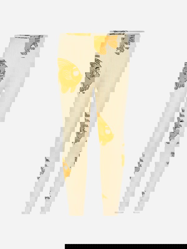 Mini Rodini Mini Rodini Kids Cotton Fish Print Leggings