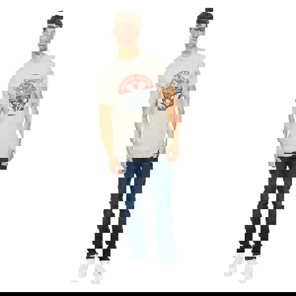 Crosshatch Mens Moules T-Shirt - Grey Marl - 