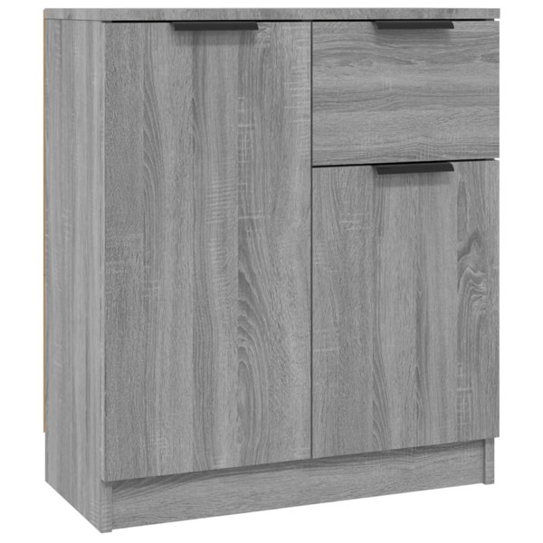 Berkfield Sideboards 2 pcs Grey Sonoma 60x30x70 cm Engineered Wood