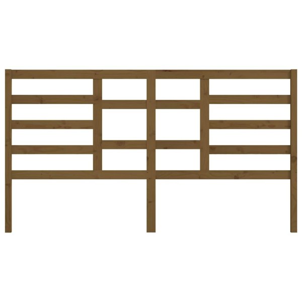 Berkfield Bed Headboard Honey Brown 186x4x104 cm Solid Wood Pine