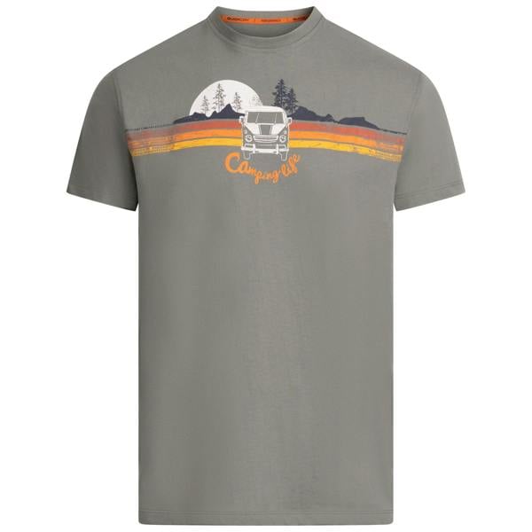 Trespass Mens Cromer II Printed Casual T-Shirt - Pond Blue - 
