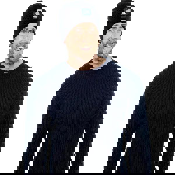 KAV Beanie Hat Knitted Winter Hat with Built-in LED Light, Hands-Free Visibility for Workwear, Jogging, Dog Walking, Fishing & Camping