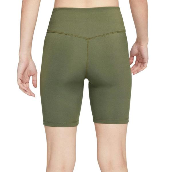 Women's Nike Dri-fit Mid-Rise Brief-Lined Green Shorts S