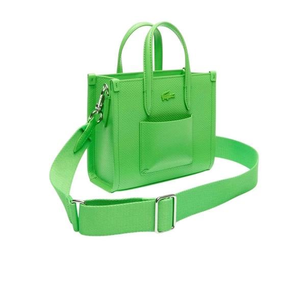 Lacoste Womens/Ladies Chantaco Leather Tote Bag - Green - 