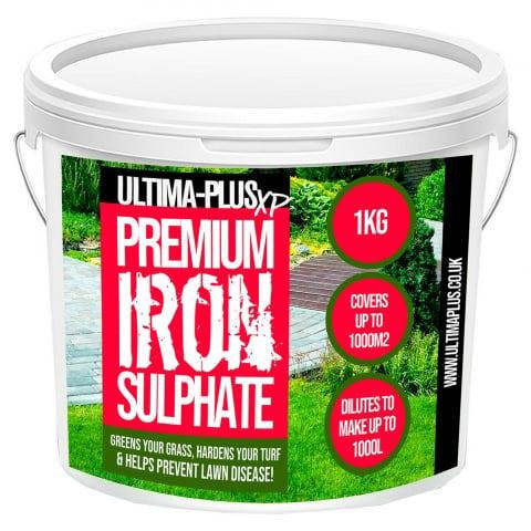 Ultima Plus XP ULTIMA-PLUS XP Premium Iron Sulphate - Greens Grass and Hardens Turf Makes up to 1000L & Covers up to 1000m2(1kg)