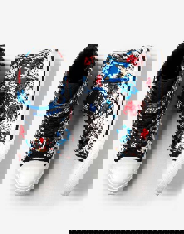 Sonic the Hedgehog Boys Multicoloured Grafitti Laced Trainers