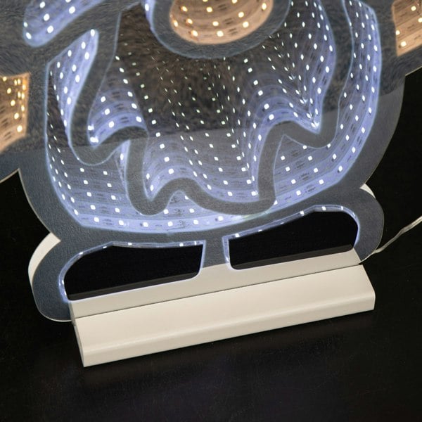 Samuel Alexander 60cm Light up Christmas Gonk with Candy Cane Infinity Decoration with LEDs