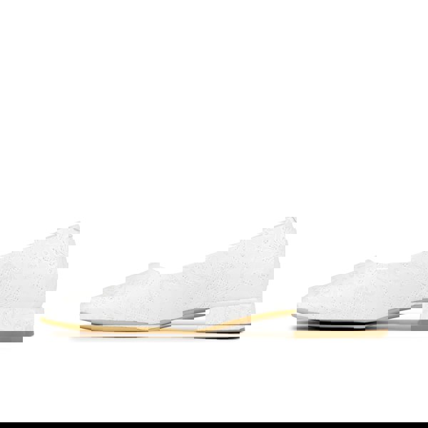 Embassy London Ballerina - Wedding White - Women's low heel leather ballet flat