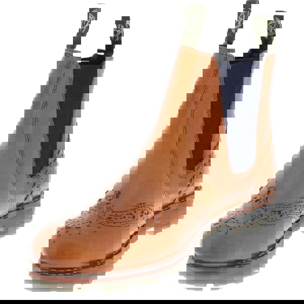 Frank James Boughton Leather Pull On Mens Chelsea Dealer Boots